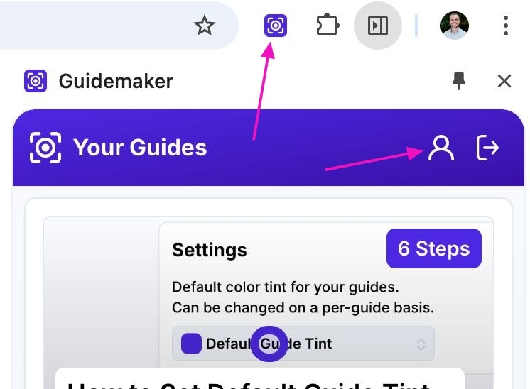 How to Set Default Guide Tint on GuideMaker - GuideMaker